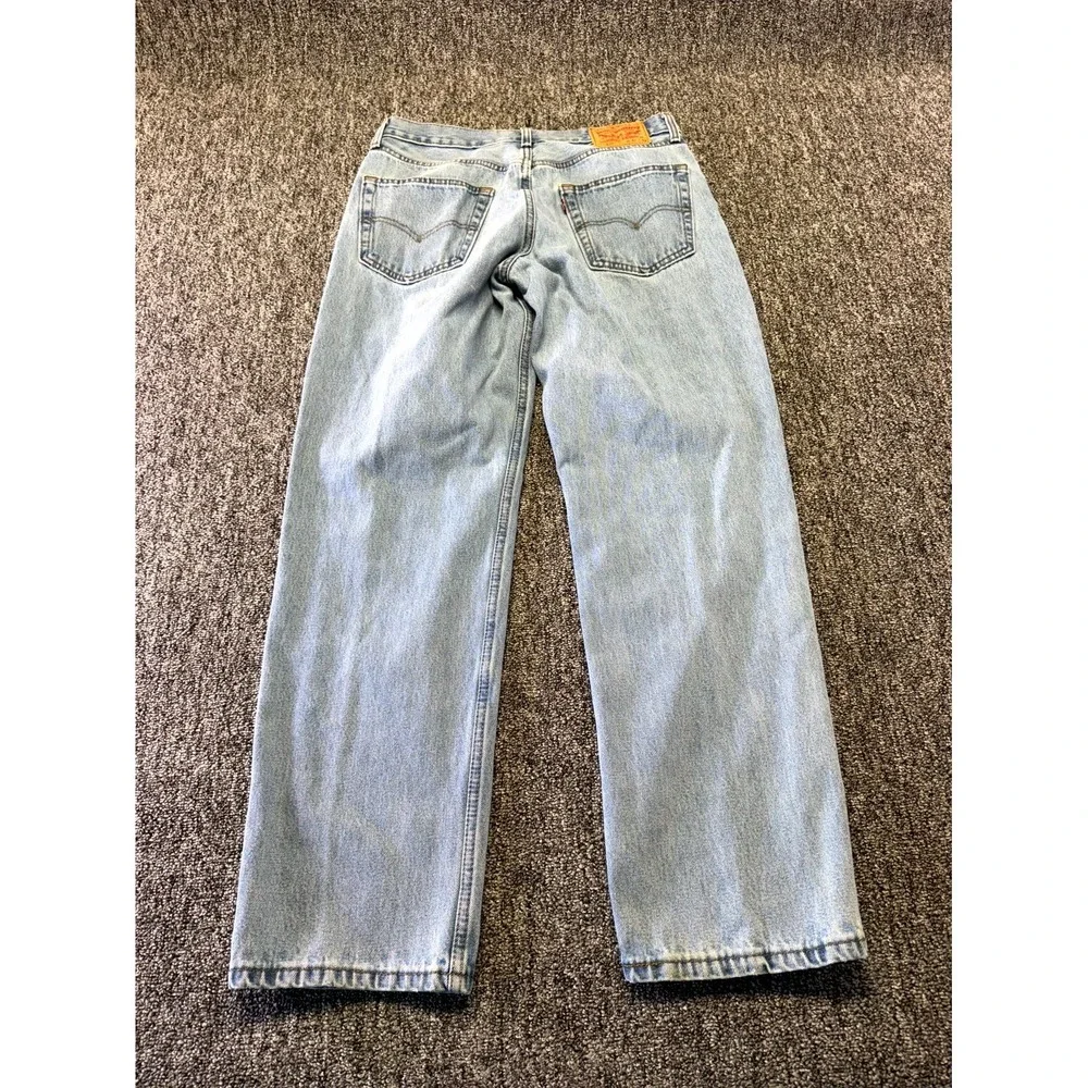 Levis 550 Jeans Mens 32x32 Blue Denim Cotton Relaxed Fit Straight Leg Light Wash